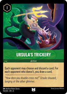 Ursula's Trickery 96/204 Uncommon Ursula's Return Lorcana Near Mint