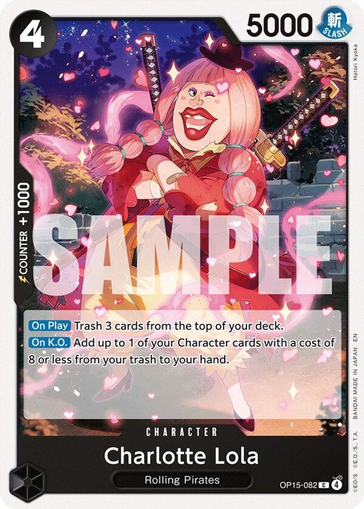 Charlotte Lola OP15-082 Common Adventure on Kami's Island One Piece Near Mint