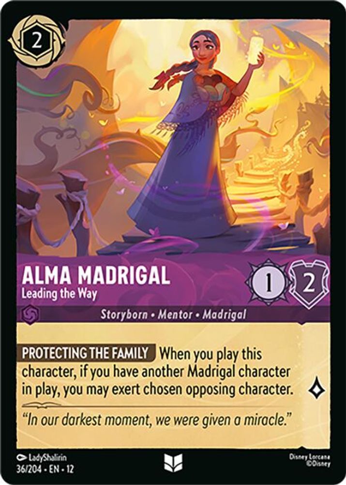 Alma Madrigal - Leading the Way 36/204 Uncommon Wilds Unknown Lorcana Near Mint