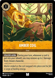 Amber Coil 41/204 Uncommon Archazia's Island Lorcana Near Mint