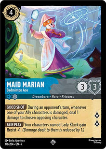 Maid Marian - Badminton Ace 176/204 Super Rare Archazia's Island Lorcana NM