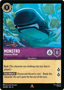 Monstro - Infamous Whale 64/204 Rare Reign of Jafar Lorcana Near Mint