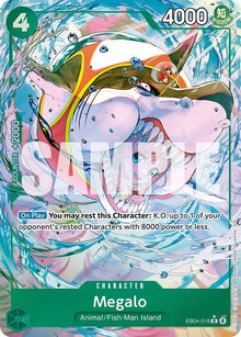 Megalo (Alternate Art) EB04-018 Rare The Azure Sea's Seven One Piece Foil NM