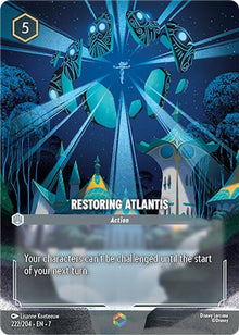Restoring Atlantis (Enchanted) 222/204 Archazia's Island Lorcana Holo NM