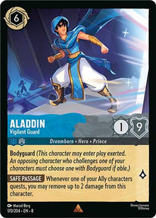 Aladdin - Vigilant Guard 170/204 Rare Reign of Jafar Lorcana Near Mint