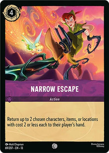 Narrow Escape 69/204 Common Attack of the Vine! Lorcana Near Mint
