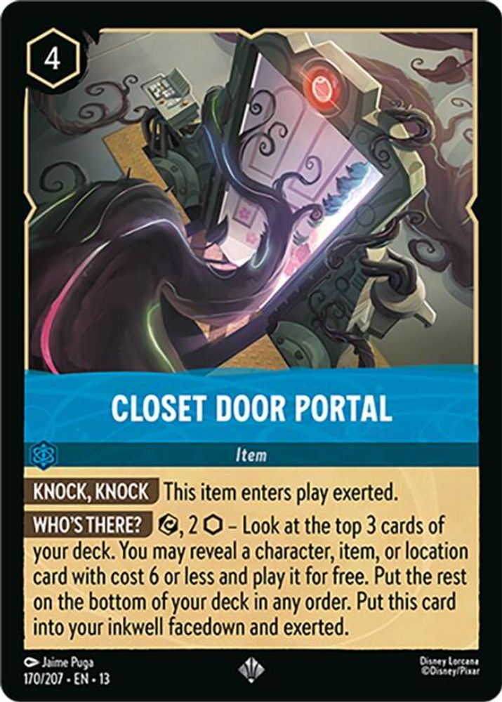 Closet Door Portal 170/204 Super Rare Attack of the Vine! Lorcana Near Mint
