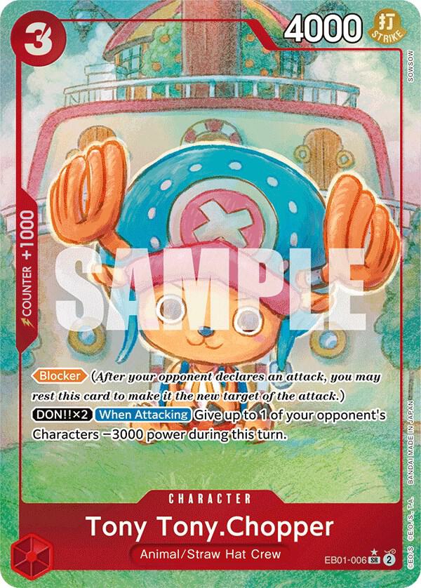 Tony Tony.Chopper (Alternate Art) EB01-006 Extra Booster: Memorial Collection One Piece Foil NM