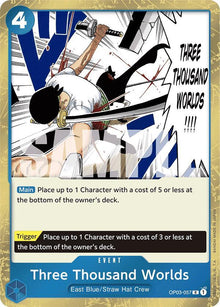 Three Thousand Worlds (Jolly Roger Foil) OP03-057 Premium Booster -The Best- One Piece NM