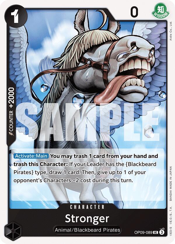 Stronger OP09-089 Uncommon Emperors in the New World One Piece Near Mint