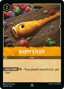 Sleepy's Flute 34/204 Rare Rise of the Floodborn Lorcana Near Mint