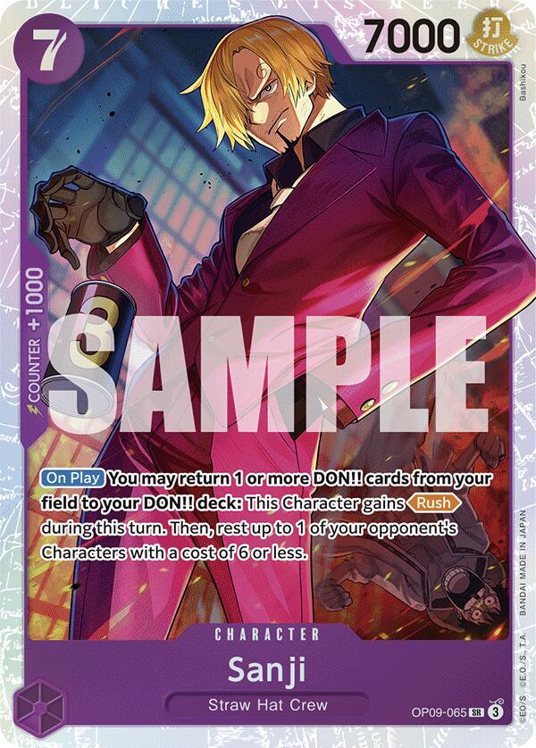 Sanji (065) OP09-065 Super Rare Emperors in the New World One Piece Foil NM