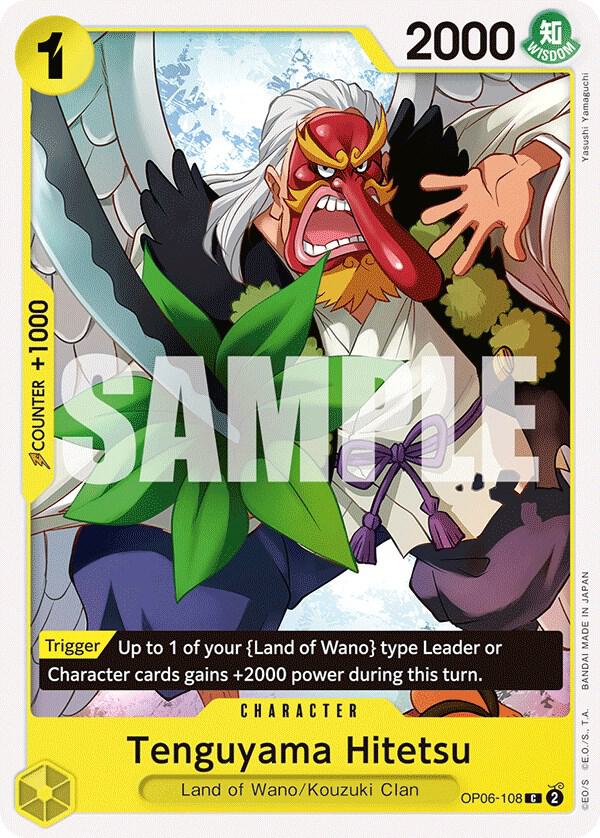 Tenguyama Hitetsu OP06-108 Common Wings of the Captain One Piece Near Mint