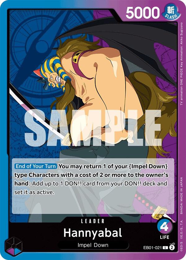 Hannyabal EB01-021 Leader Extra Booster: Memorial Collection One Piece Near Mint