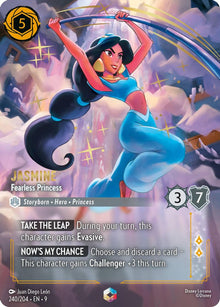 Jasmine - Fearless Princess (Enchanted) 240/204 Enchanted Fabled Lorcana Holo NM