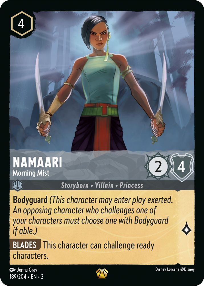 Namaari - Morning Mist 189/204 Legendary Rise of the Floodborn Lorcana Near Mint