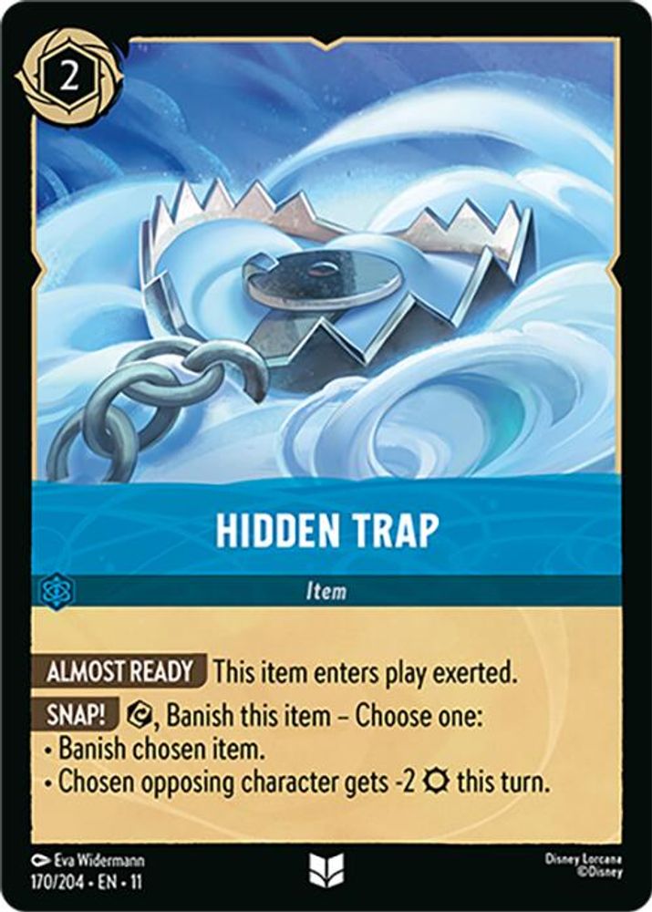 Hidden Trap 170/204 Uncommon Winterspell Lorcana Near Mint