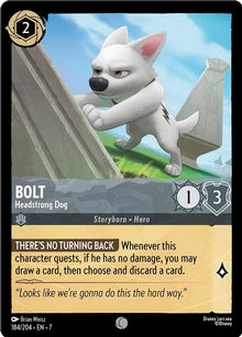 Bolt - Headstrong Dog 184/204 Common Archazia's Island Lorcana Near Mint