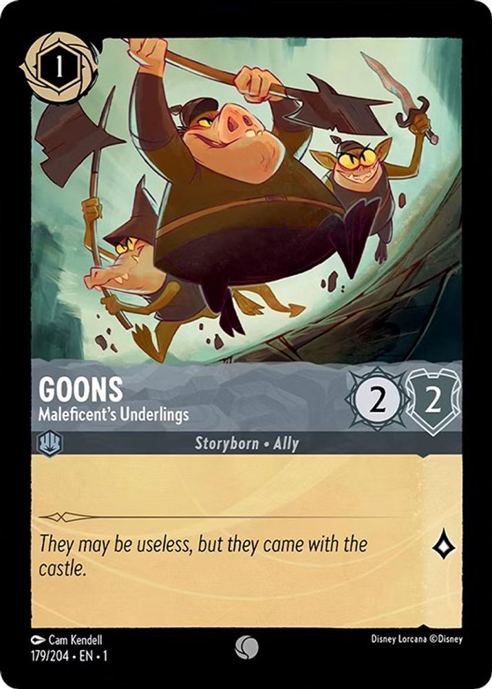 Goons - Maleficent's Underlings 179/204 Common The First Chapter Lorcana NM