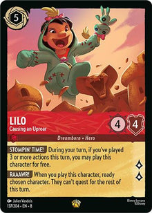 Lilo - Causing an Uproar 137/204 Legendary Reign of Jafar Lorcana Near Mint