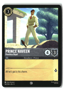 Prince Naveen - Penniless Royal 182/204 Common Fabled Lorcana Lightly Played