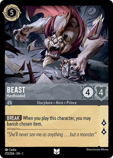 Beast - Hardheaded 172/204 Uncommon The First Chapter Lorcana Near Mint
