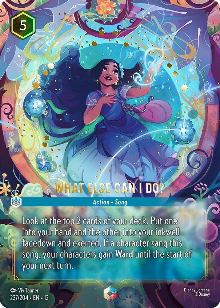 What Else Can I Do? (Enchanted) 237/204 Enchanted Wilds Unknown Lorcana Holo NM