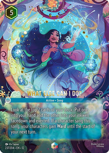 What Else Can I Do? (Enchanted) 237/204 Enchanted Wilds Unknown Lorcana Holo NM