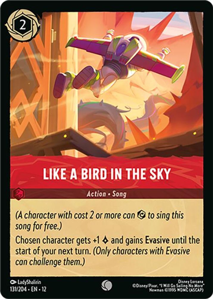 Like A Bird In the Sky 131/204 Common Wilds Unknown Lorcana Near Mint