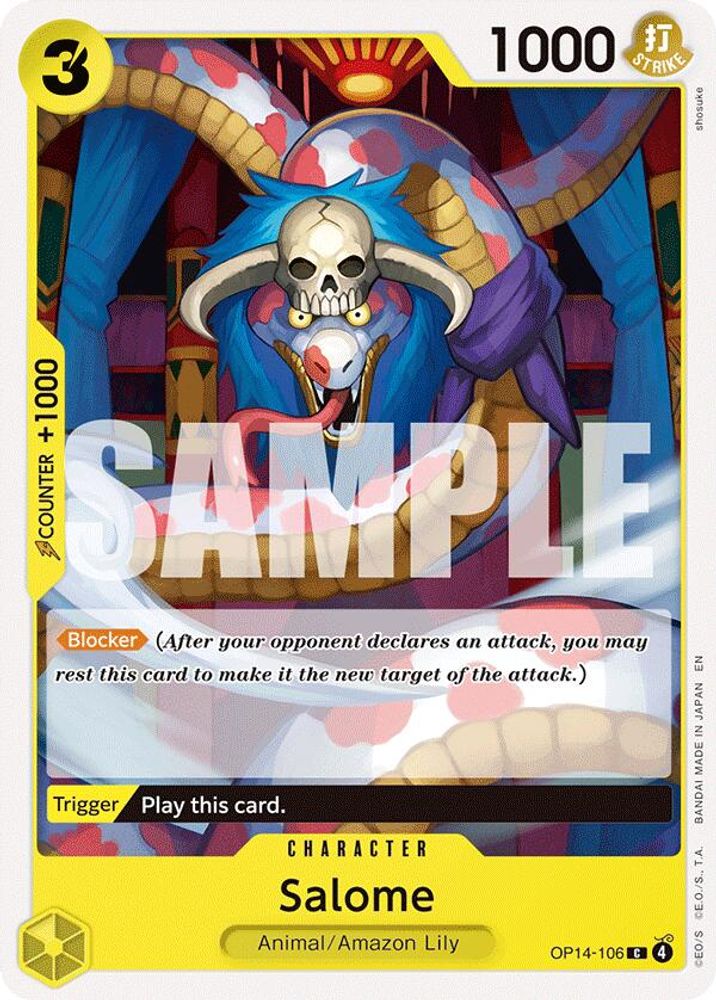 Salome OP14-106 Common The Azure Sea's Seven One Piece Near Mint