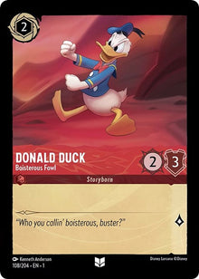 Donald Duck - Boisterous Fowl 108/204 Uncommon The First Chapter Lorcana NM