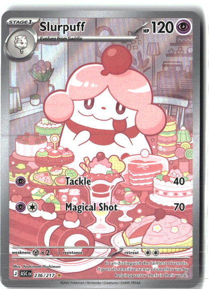 Slurpuff 236/217 Illustration Rare Ascended Heroes Pokemon Holo Near Mint