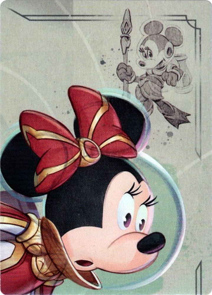 Minnie Mouse - Wide-Eyed Diver Puzzle Insert (Top Right) Rise of the Floodborn Lorcana NM