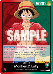 Monkey.D.Luffy (003) OP01-003 Leader Romance Dawn One Piece Near Mint