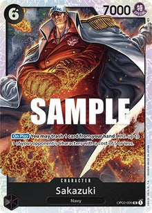 Sakazuki OP02-099 Super Rare Paramount War One Piece Foil Near Mint