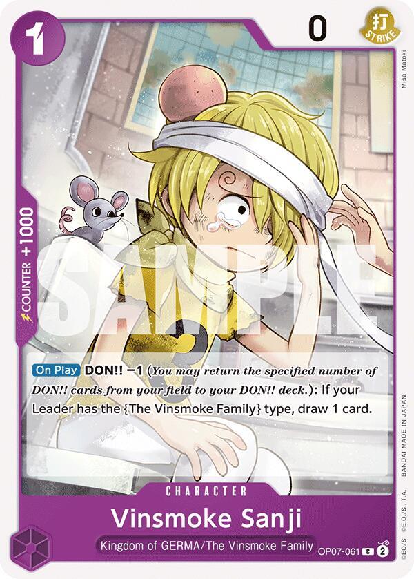 Vinsmoke Sanji OP07-061 Common 500 Years in the Future One Piece Near Mint