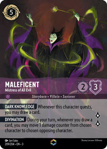 Maleficent - Mistress of All Evil (Enchanted) 209/204 Lorcana Holo NM