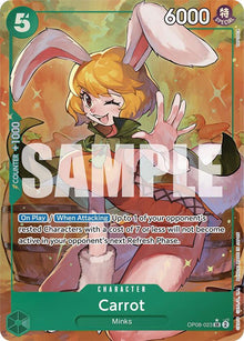 Carrot (023) (Parallel) OP08-023 Super Rare Two Legends One Piece Foil Near Mint