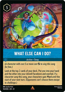 What Else Can I Do? 163/204 Rare Wilds Unknown Lorcana Near Mint