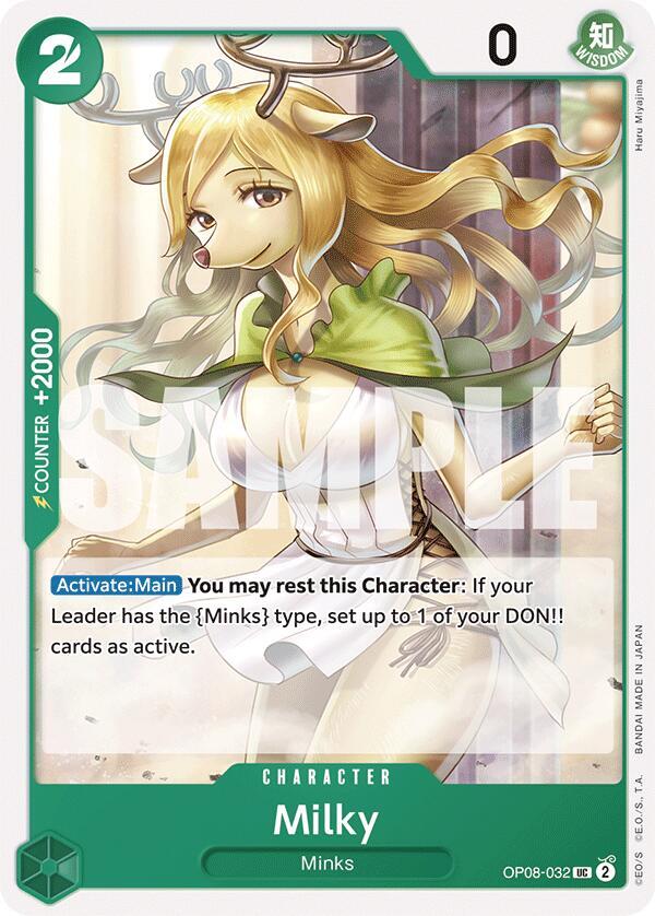 Milky OP08-032 Uncommon Two Legends One Piece Near Mint
