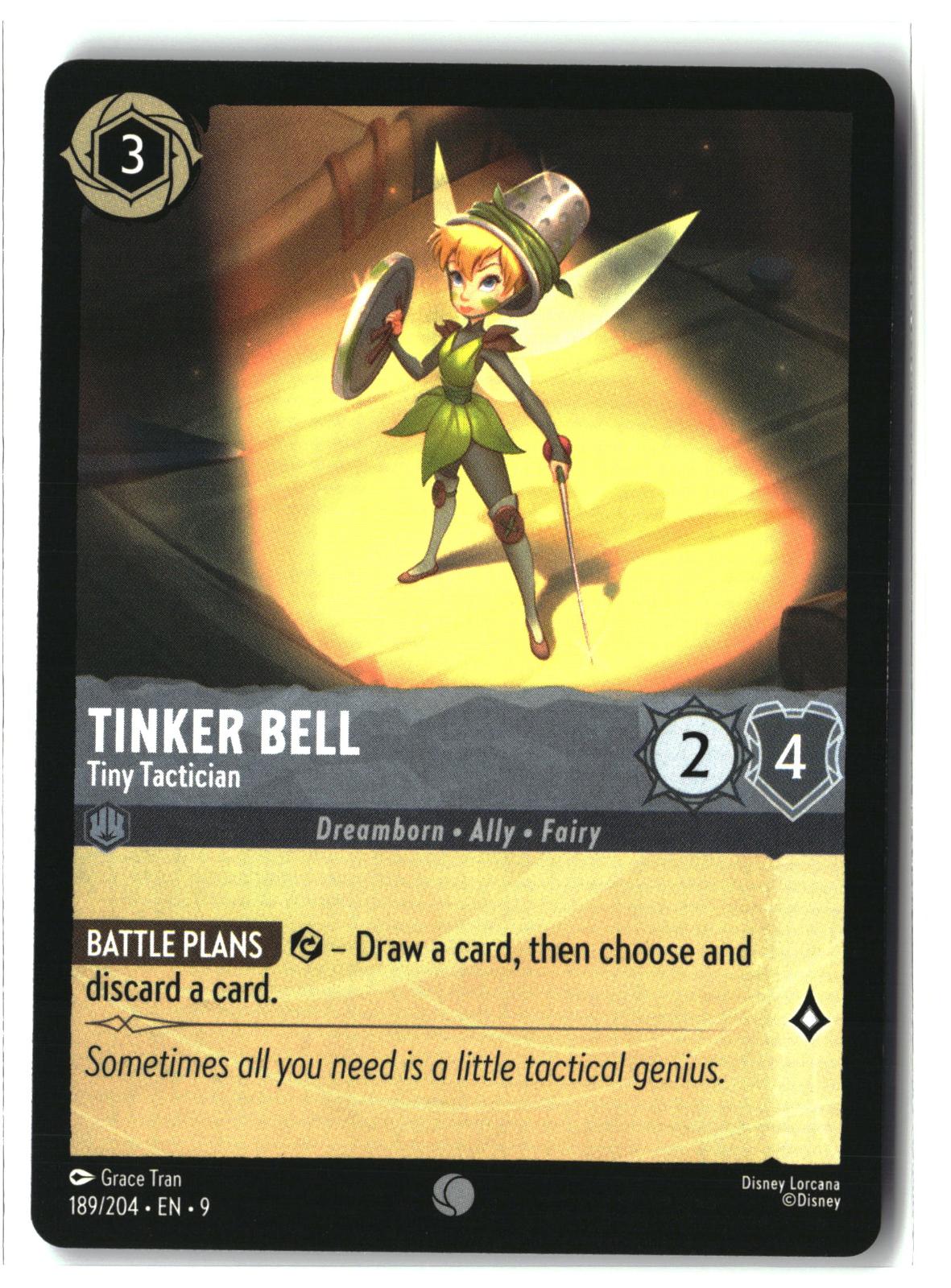 Tinker Bell - Tiny Tactician 189/204 Common Fabled Lorcana Lightly Played