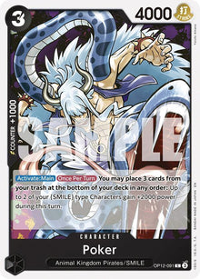 Poker OP12-091 Common Legacy of the Master One Piece Near Mint