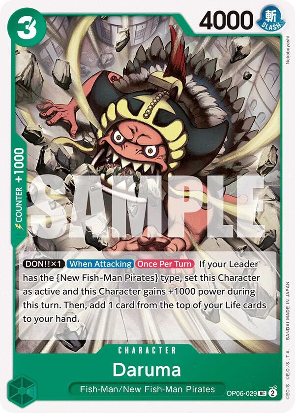Daruma OP06-029 Uncommon Wings of the Captain One Piece Near Mint