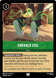 Emerald Coil 120/204 Uncommon Archazia's Island Lorcana Near Mint