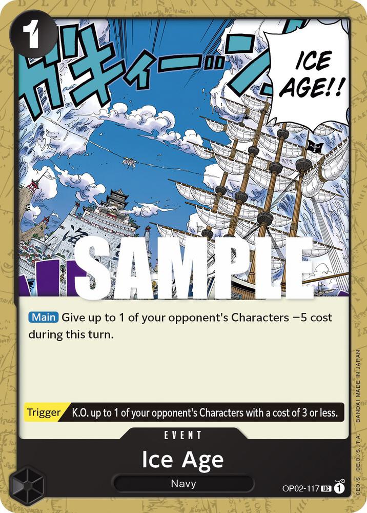 Ice Age OP02-117 Uncommon Paramount War One Piece Near Mint