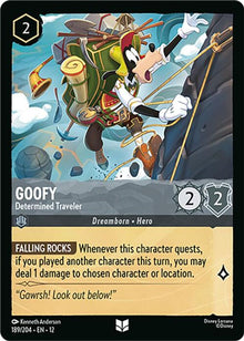 Goofy - Determined Traveler 189/204 Uncommon Wilds Unknown Lorcana Near Mint