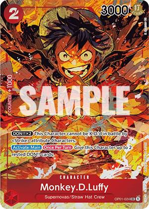 Monkey.D.Luffy (024) (Parallel) OP01-024 Romance Dawn One Piece Foil NM