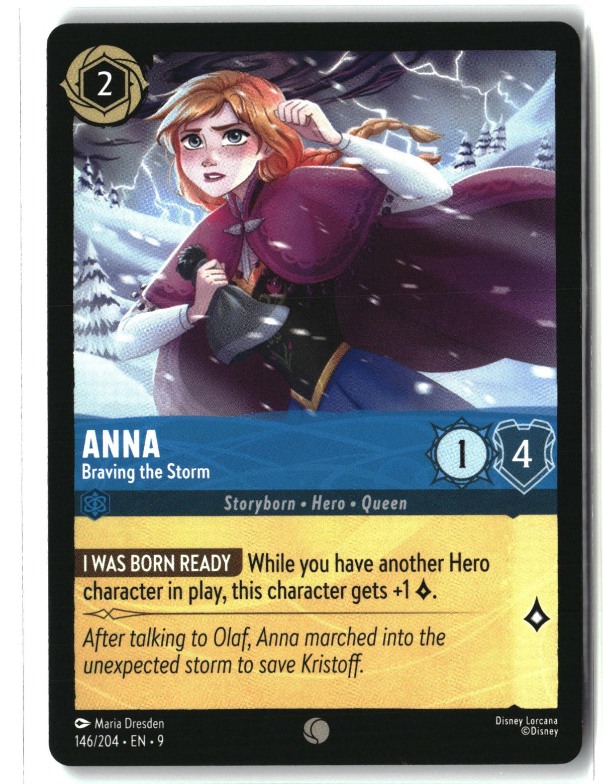 Anna - Braving the Storm 146/204 Common Fabled Lorcana Lightly Played