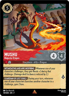 Mushu - Majestic Dragon 137/204 Rare Archazia's Island Lorcana Near Mint