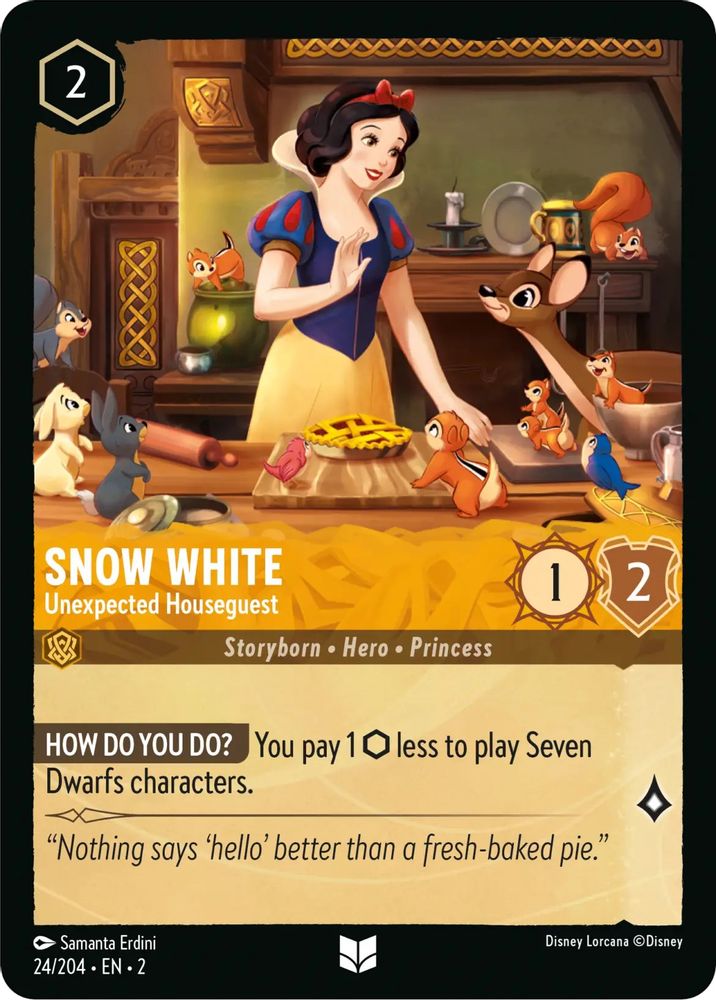 Snow White - Unexpected Houseguest 24/204 Rise of the Floodborn Lorcana NM